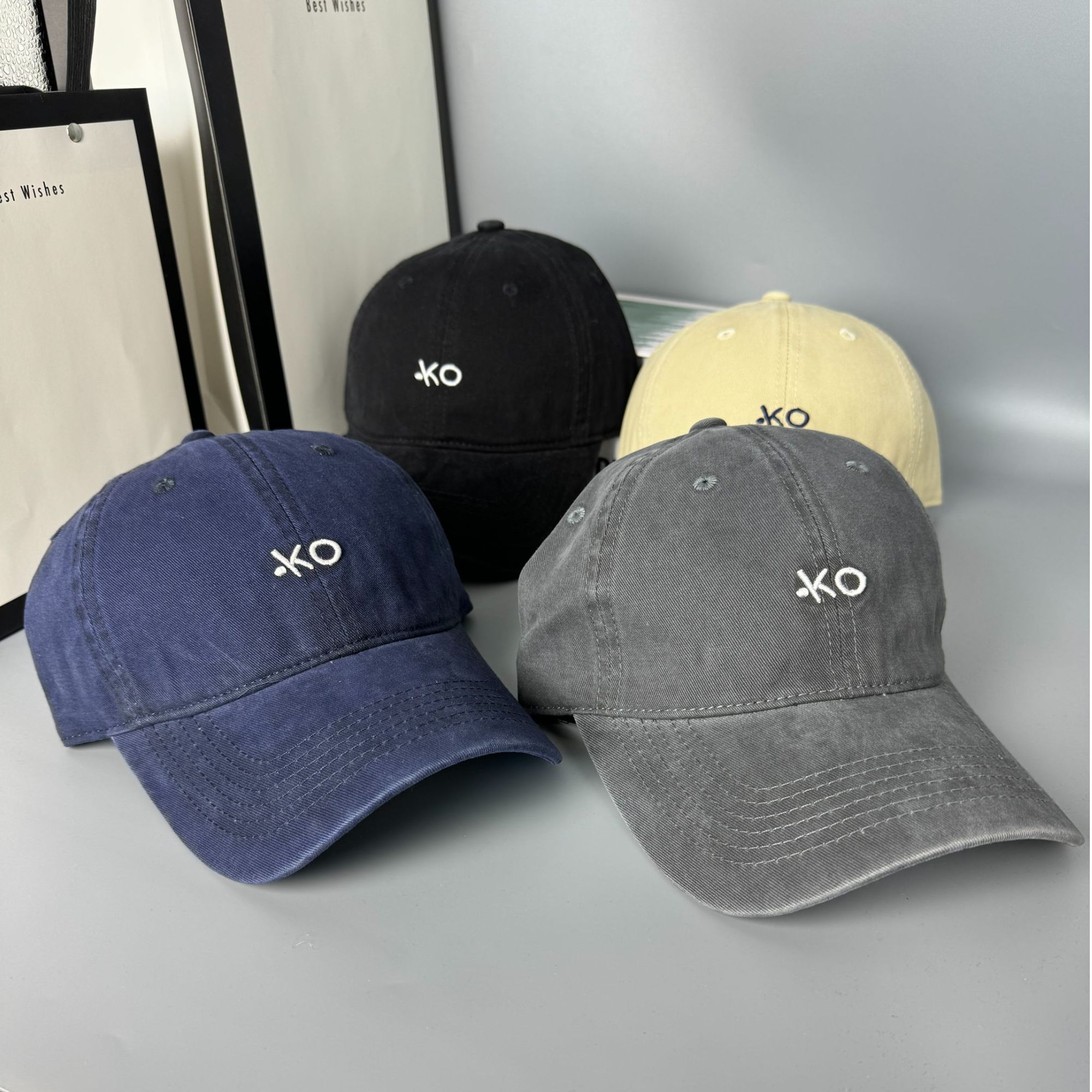 品牌直播鸭舌帽棒球帽休闲风刺绣帽子时尚大头围显脸小加宽帽檐