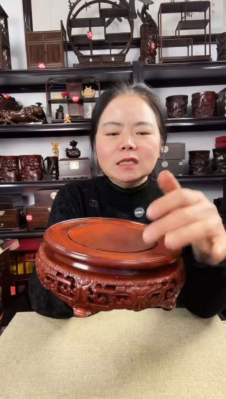 木16黄圆老李红木工艺品