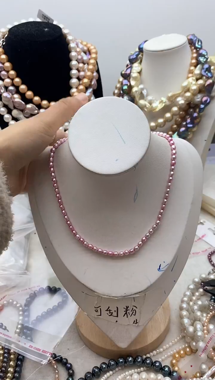 【闪购商品】淡水珍珠颈饰钛钢153