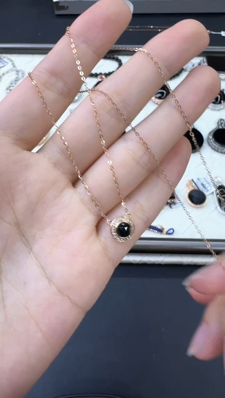 【闪购商品】翡翠18K金镶嵌颈饰X0312-1559-506/18k