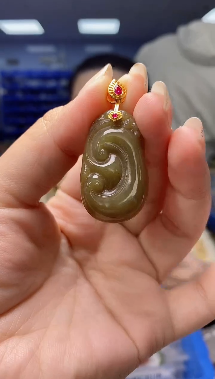 【闪购商品】和田玉DZ4442银S925镶嵌DZ4442