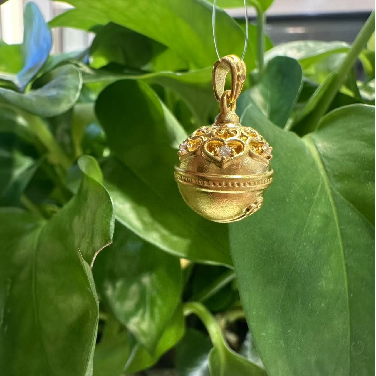 足金999 铃铛吊坠