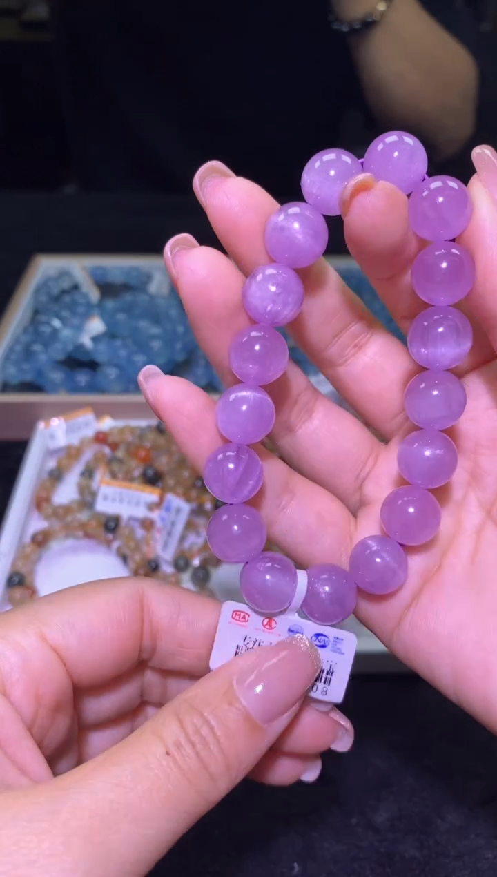 未镶嵌锂辉石单圈毕业级紫锂辉-A31-多样性发其一