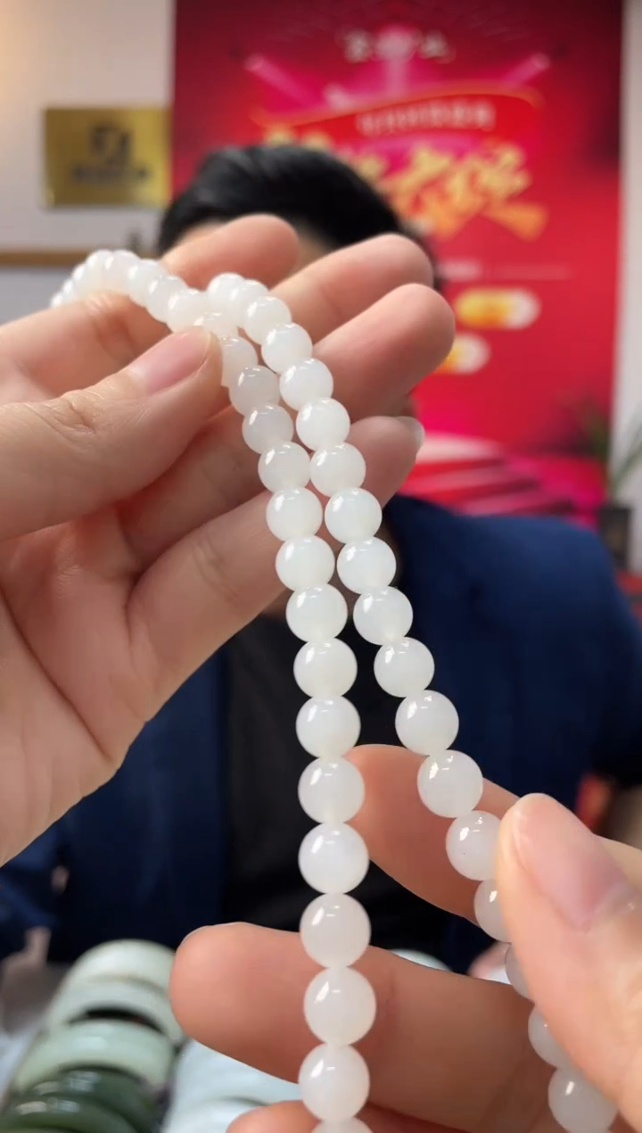 【闪购商品】和田玉颈饰未镶嵌天泰卡8-7美人链随机发一件