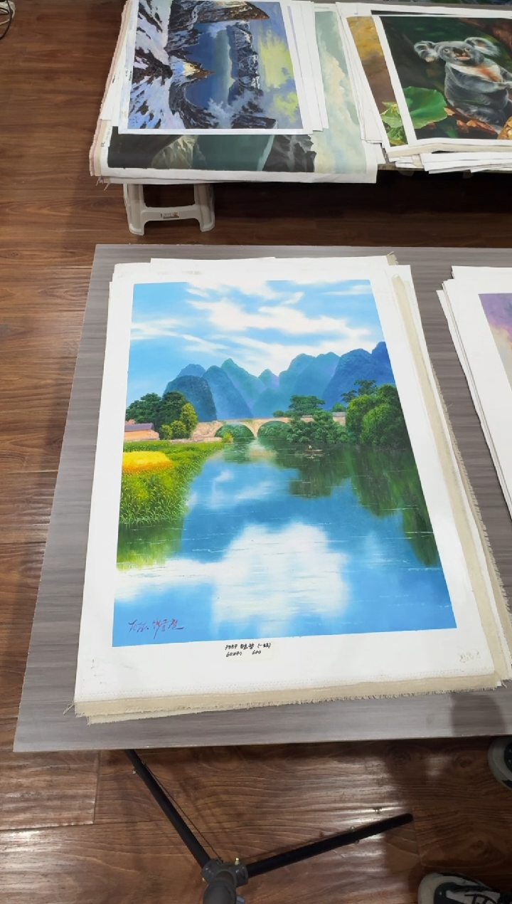 油画【80号】约90*60丨朝鲜原创纯手绘孤品油画丨顺丰包邮