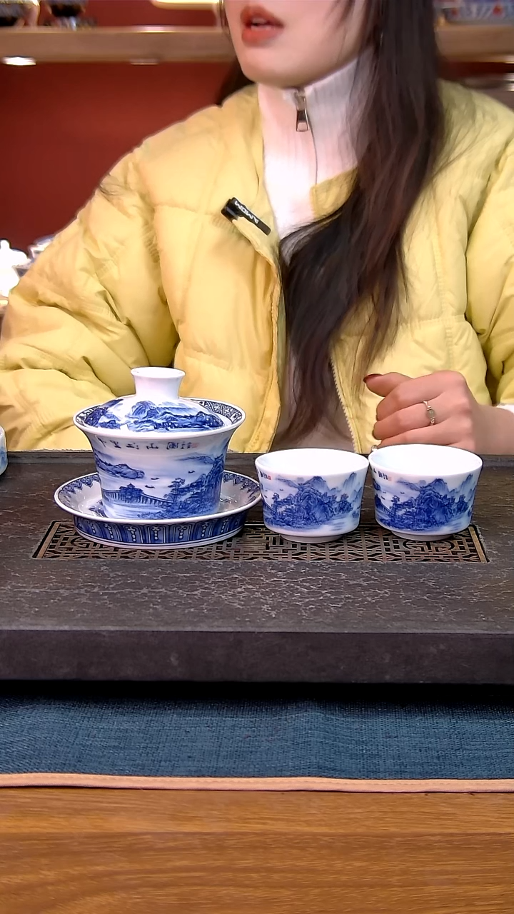 简装家用款3件套 白瓷陶瓷茶具