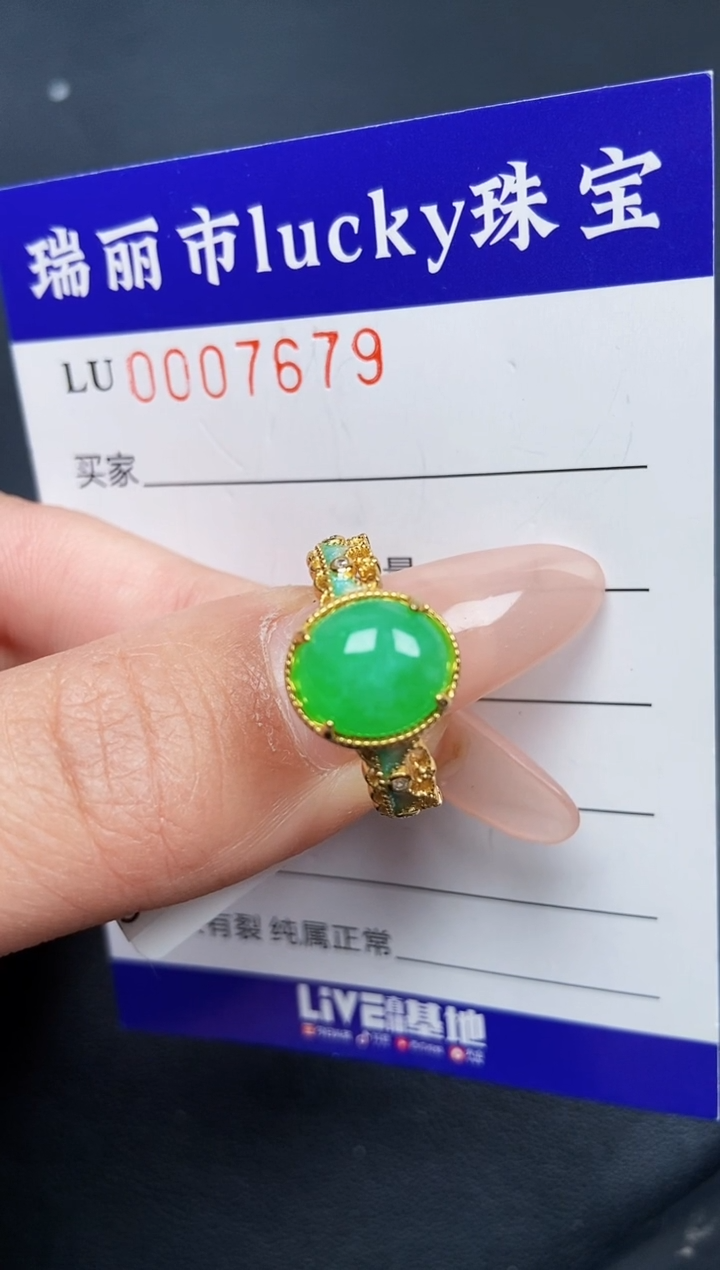 【闪购商品】翡翠颈饰银S925镶嵌7679