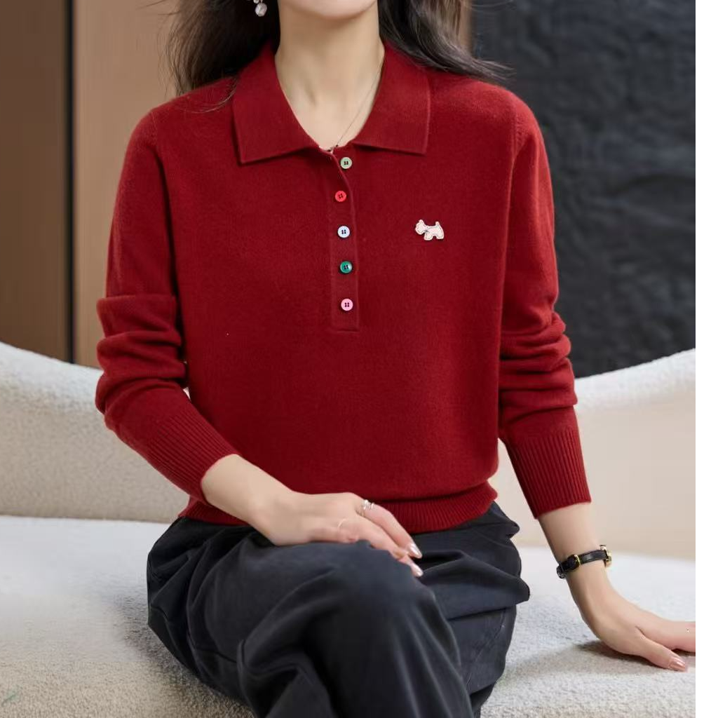 926鹿鹿子严选秋季新款洋气时尚羊毛衫打底衫针织