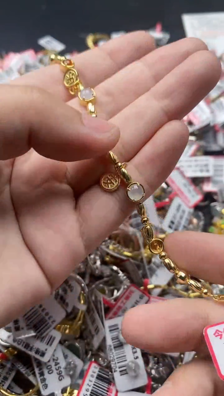 【闪购商品】翡翠戒指银S925镶嵌666666---3