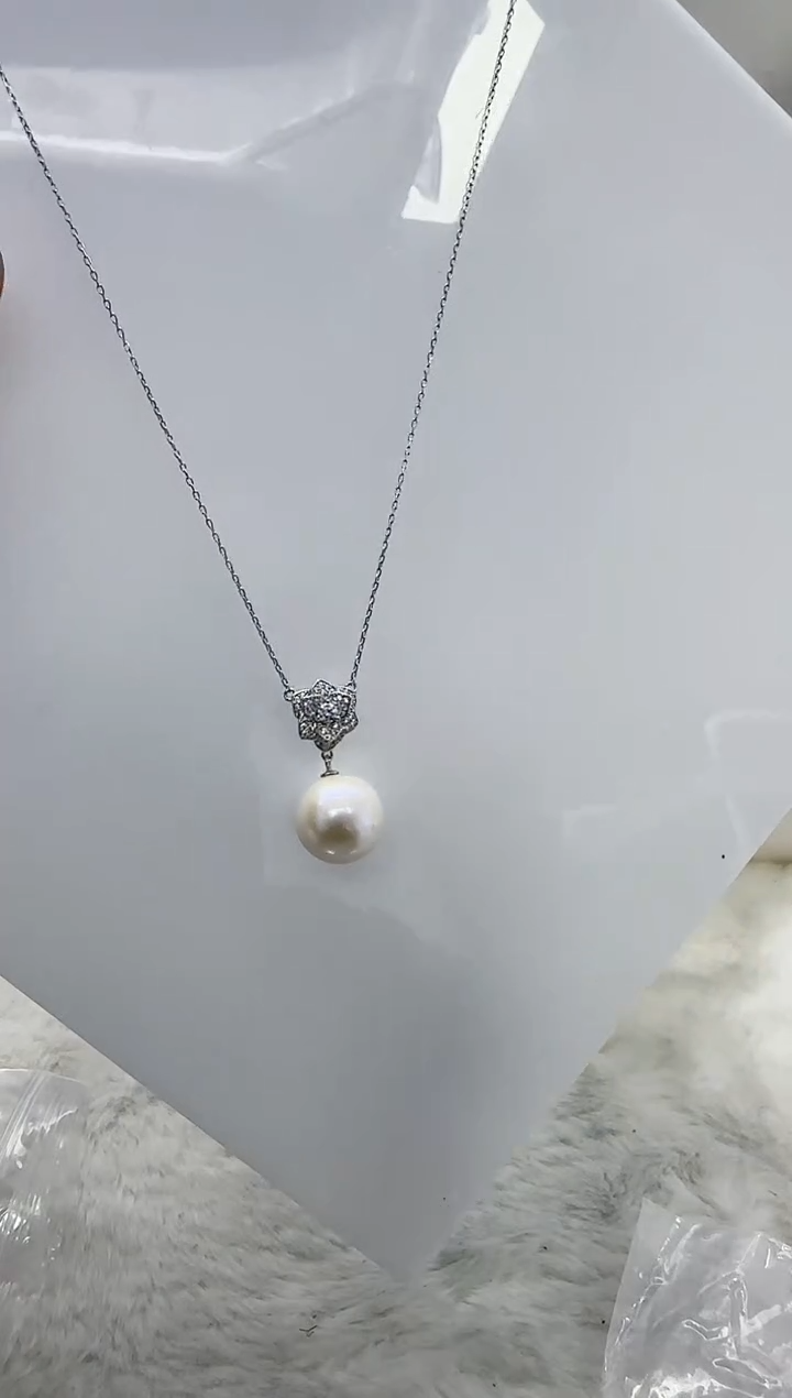 【闪购商品】淡水珍珠DA银S925镶嵌b526 吊坠14