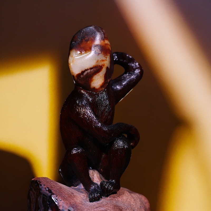 【新疆马爷珠宝】子料猴