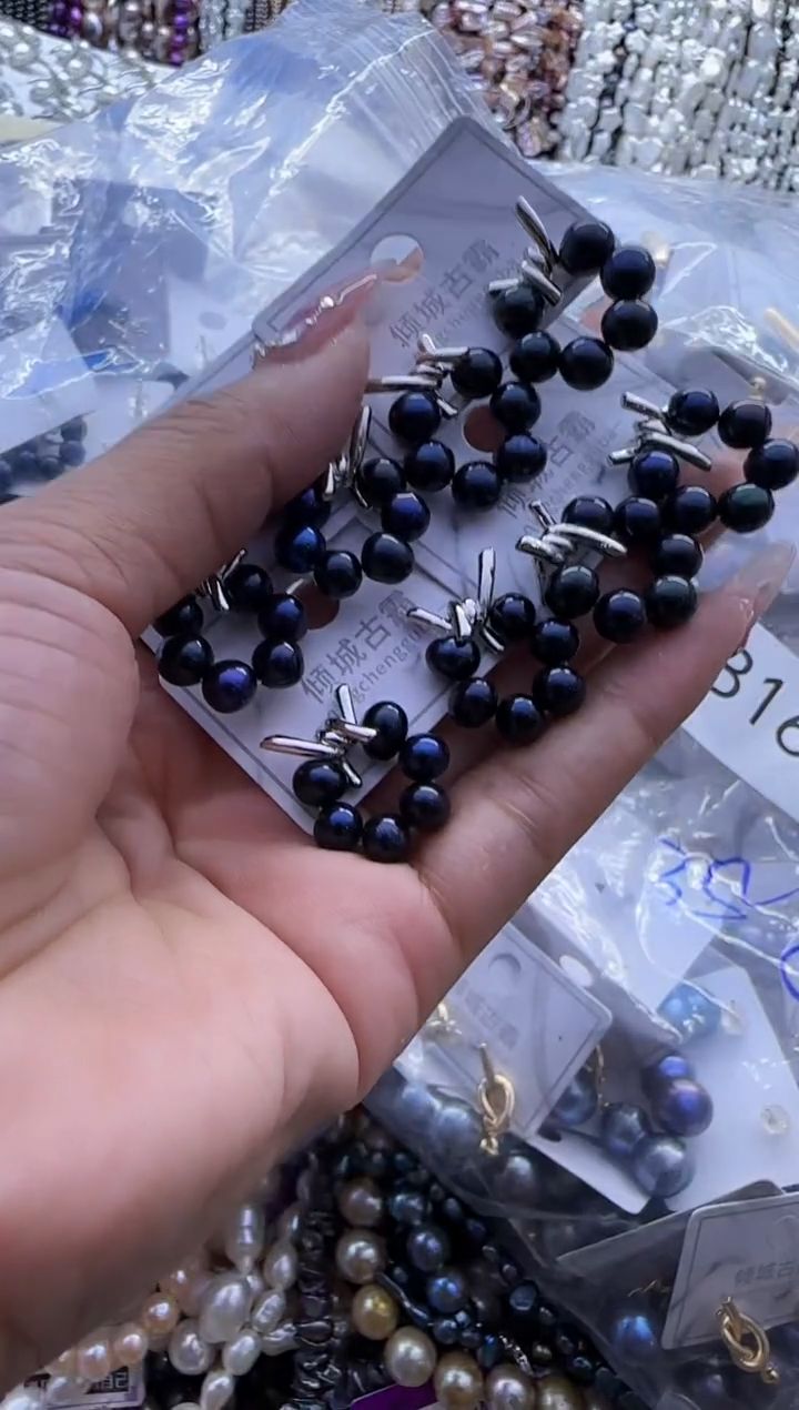 【闪购商品】淡水珍珠耳饰银S925镶嵌171 多样性发货  发其一