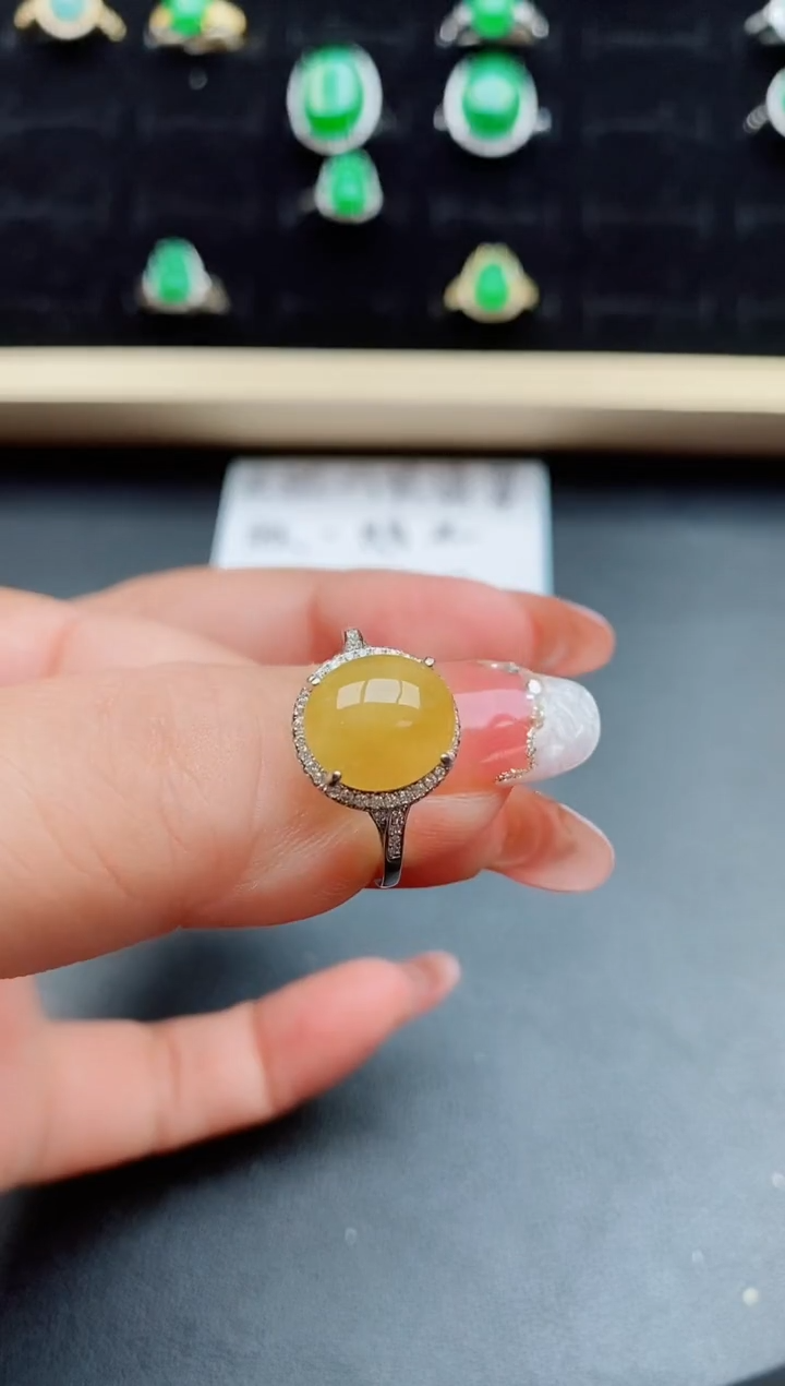 【闪购商品】翡翠戒指银S925镶嵌850800