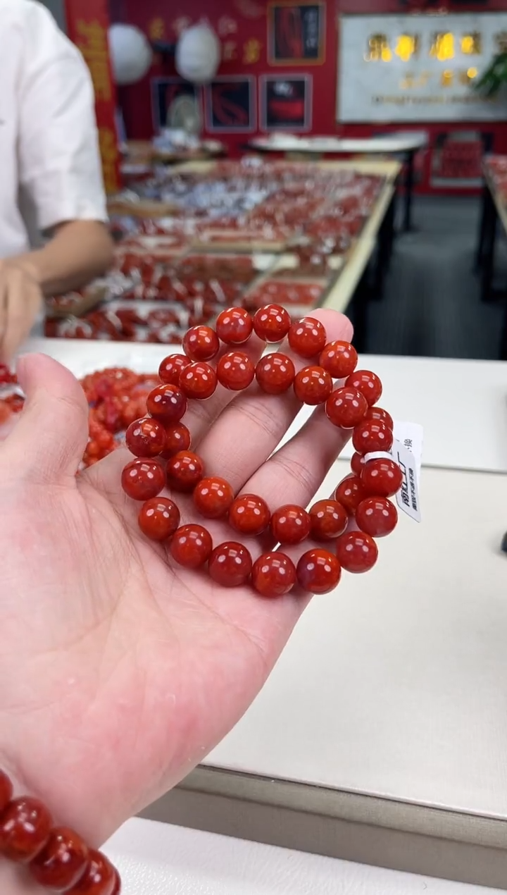 南红玛瑙瓦西手串12+未镶嵌（多样式发其一）