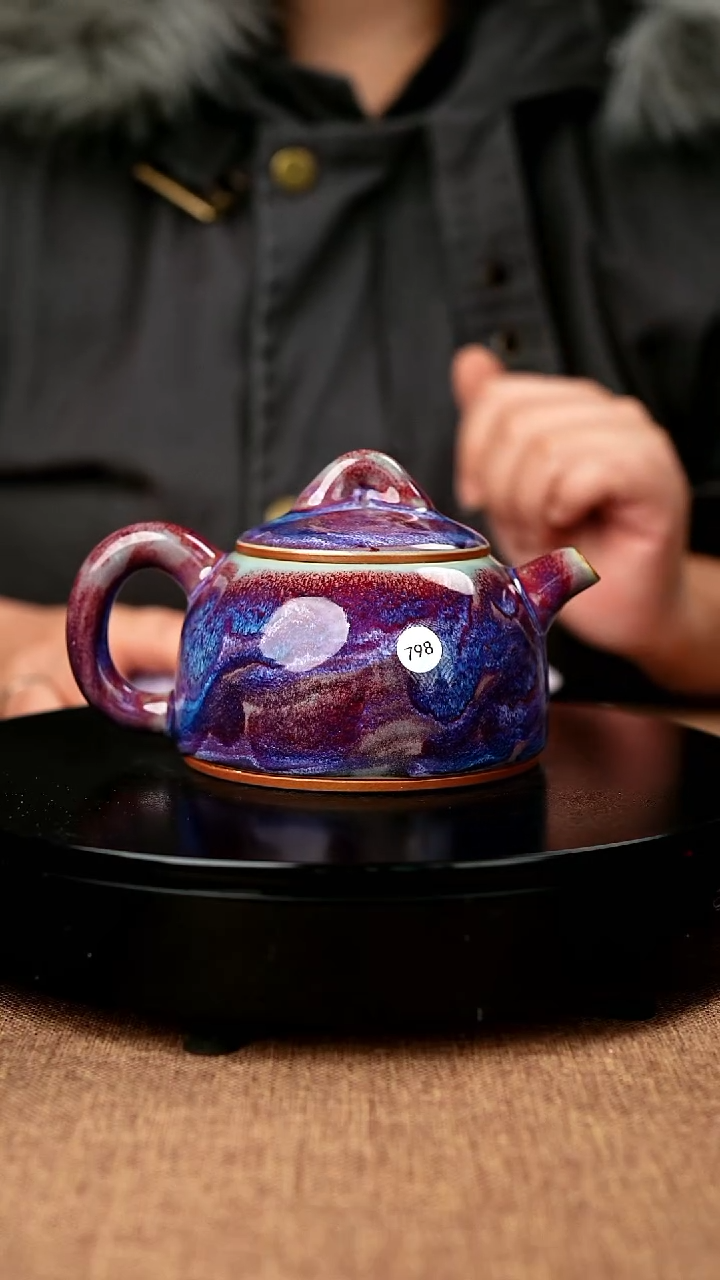 【闪购商品】798#邢亚龙一级品原矿钧瓷炉钧釉壶