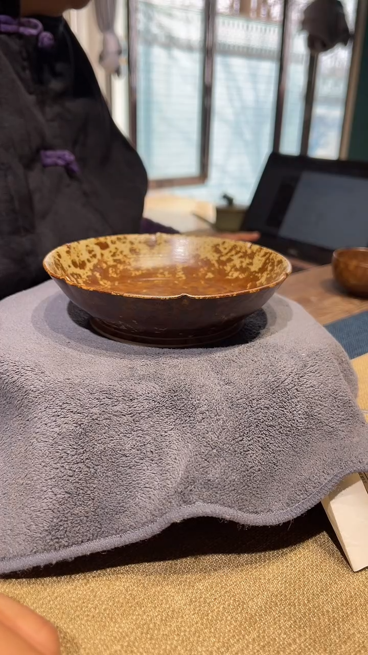 摆件瓷原生态原矿草木灰盘子