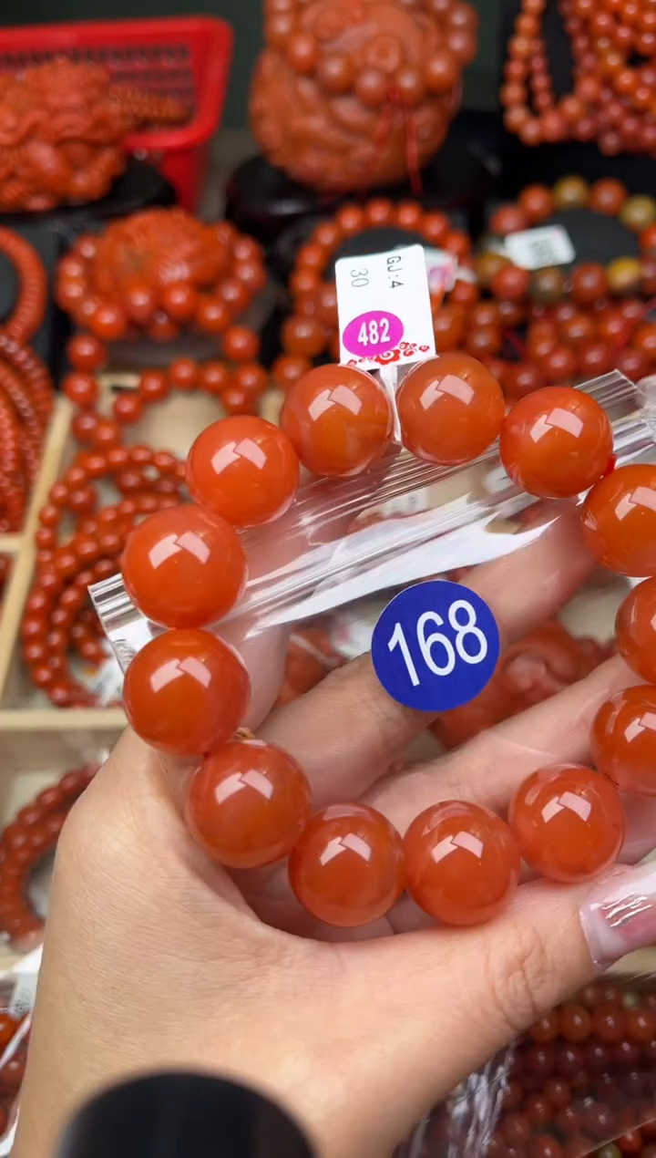 【闪购商品】南红玛瑙珠宝奇石未镶嵌168-17+