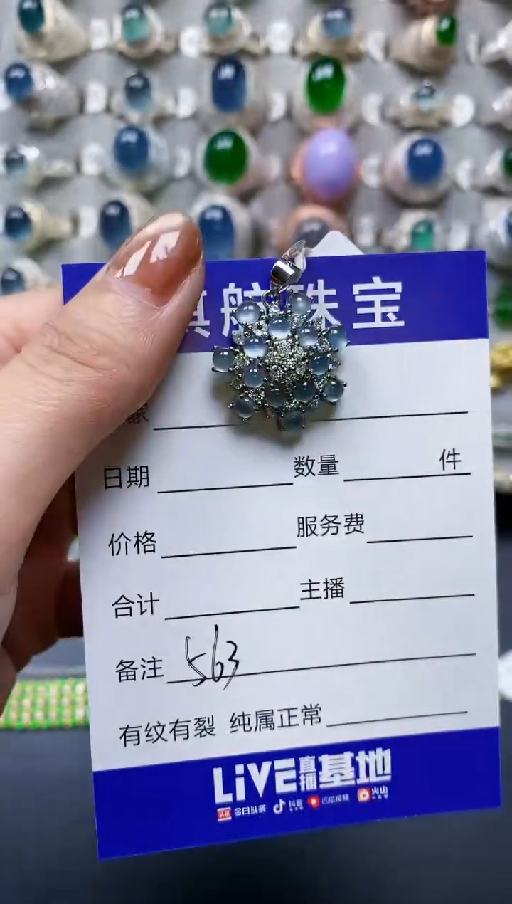 【闪购商品】翡翠颈饰银S925镶嵌0563