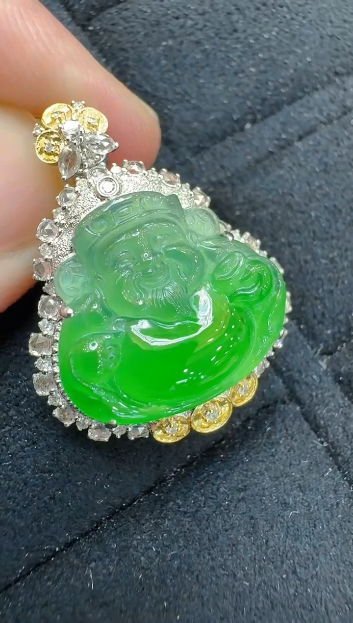 【闪购商品】翡翠吊坠(不含链)18K金镶嵌多样性团购发一件