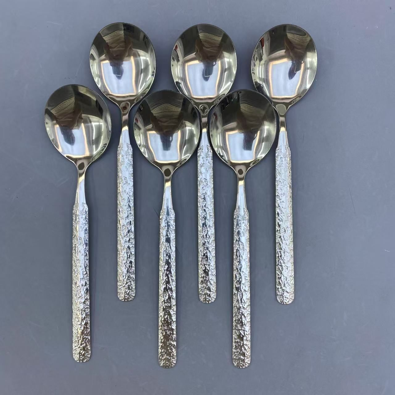 超高级璀璨吃饭勺6只居家日用套装【汤家限定】