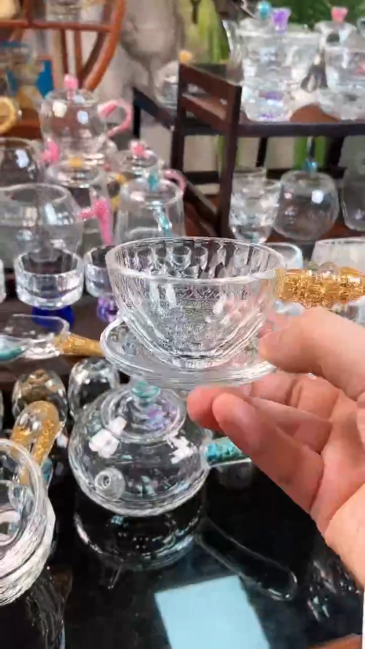 【闪购商品】玺宴新款水晶茶漏金箔