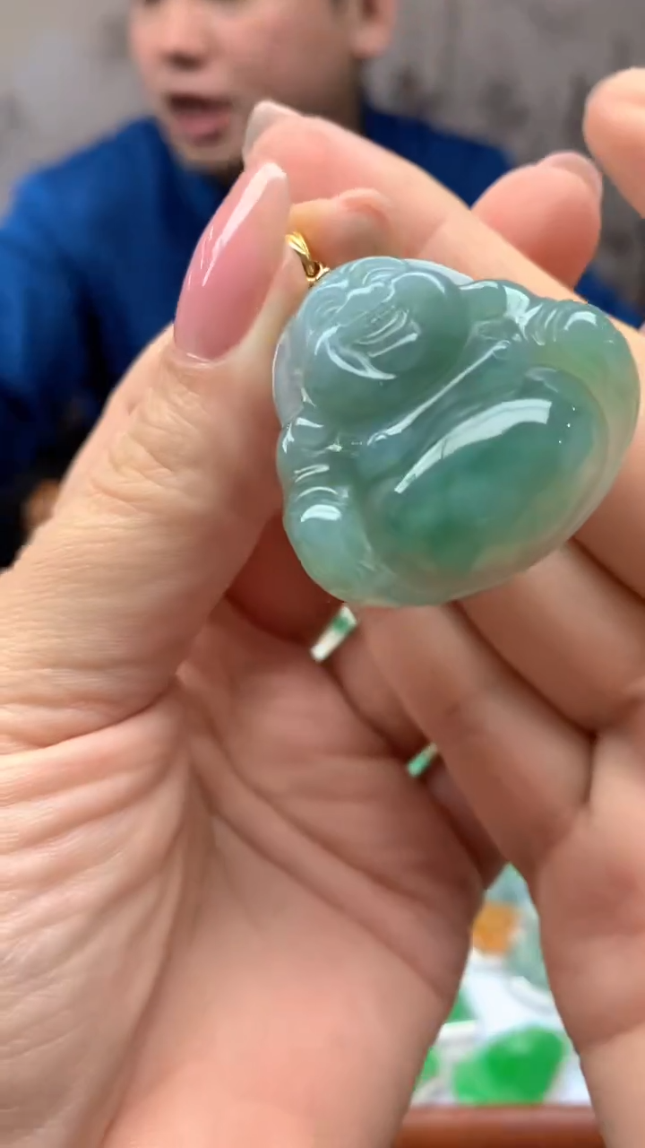 【闪购商品】翡翠颈饰18K金镶嵌244-天然翡翠