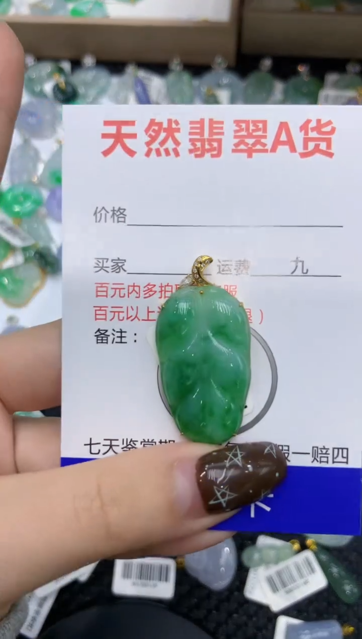 【闪购商品】翡翠颈饰18K金镶嵌111111111111