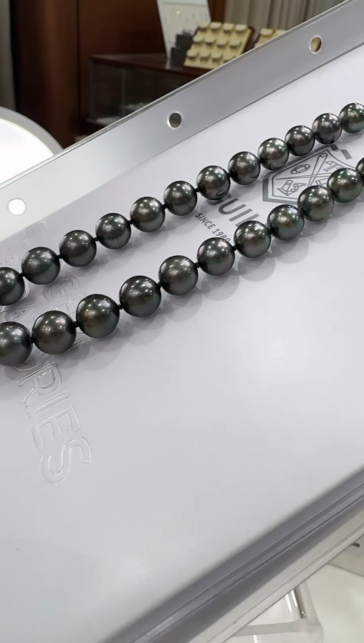 【闪购商品】海水珍珠NN未镶嵌7-11吉尔德大证大溪地项链@@E292