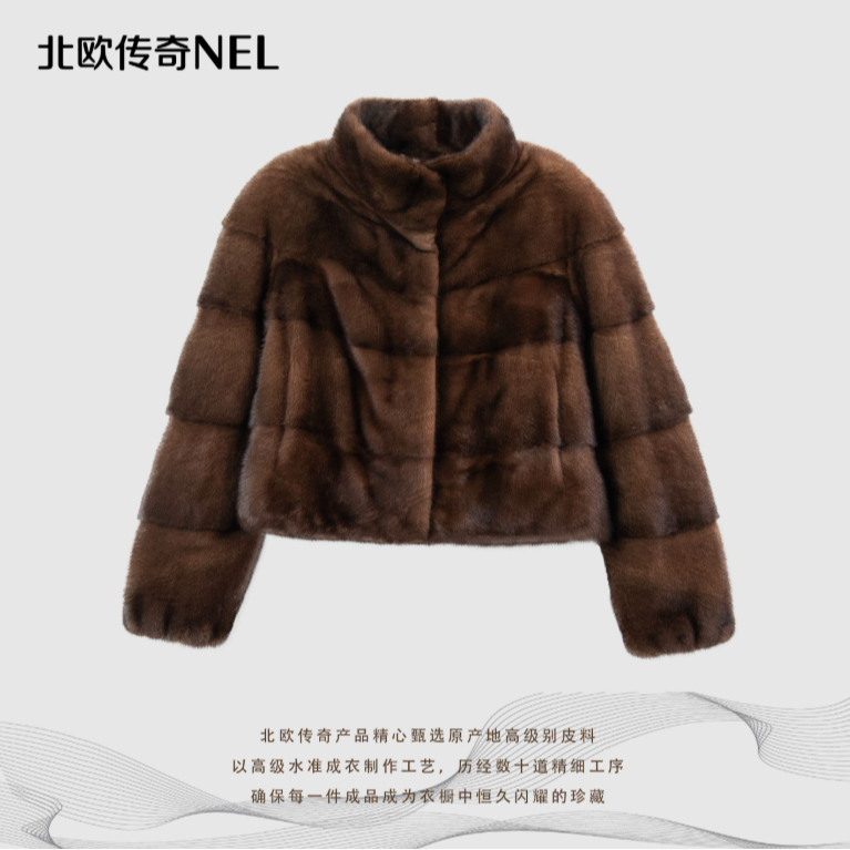 北欧传奇【央广购物】进口水貂外套2299