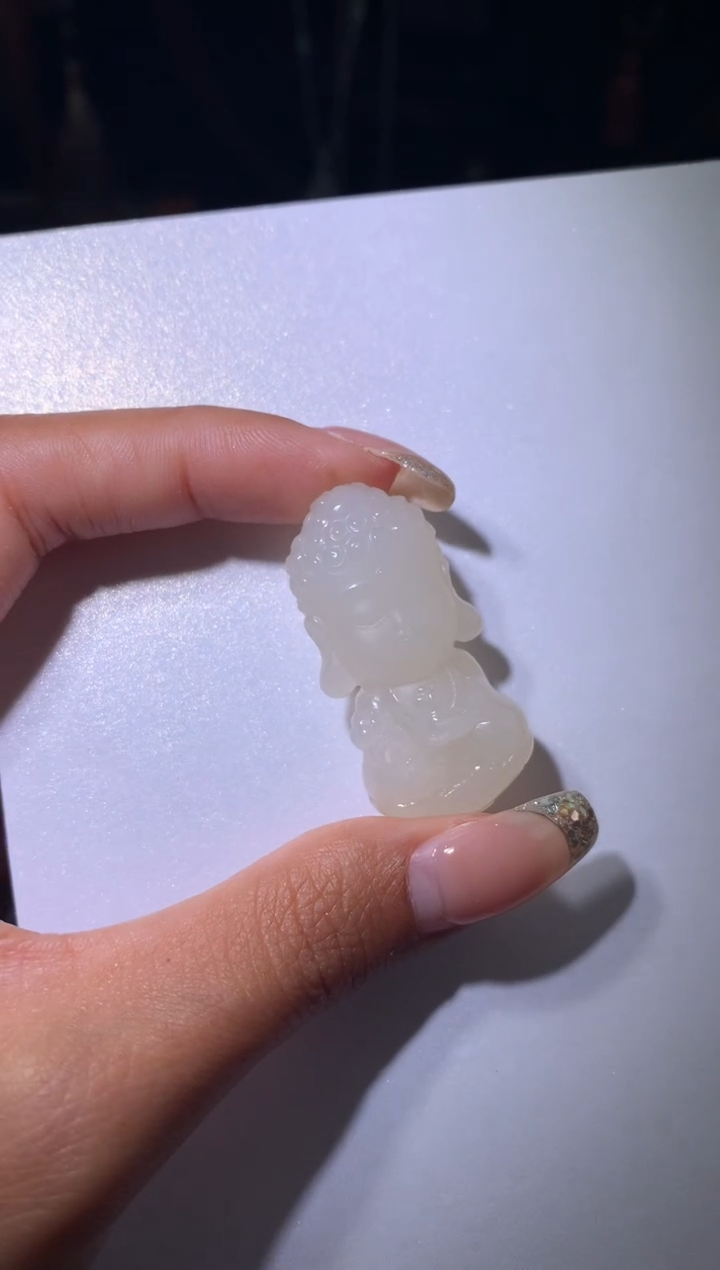 颈饰未镶嵌和田玉k****8药师宝宝佛