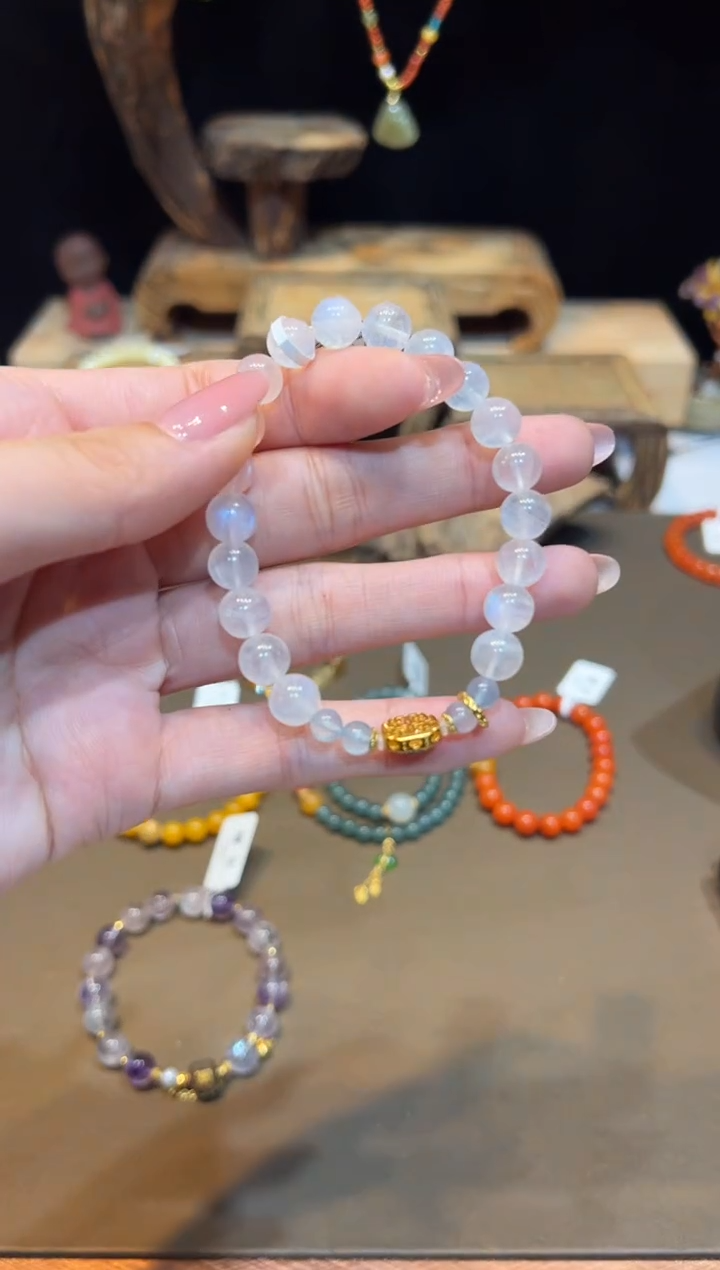 未镶嵌手链长石手饰@@D3116