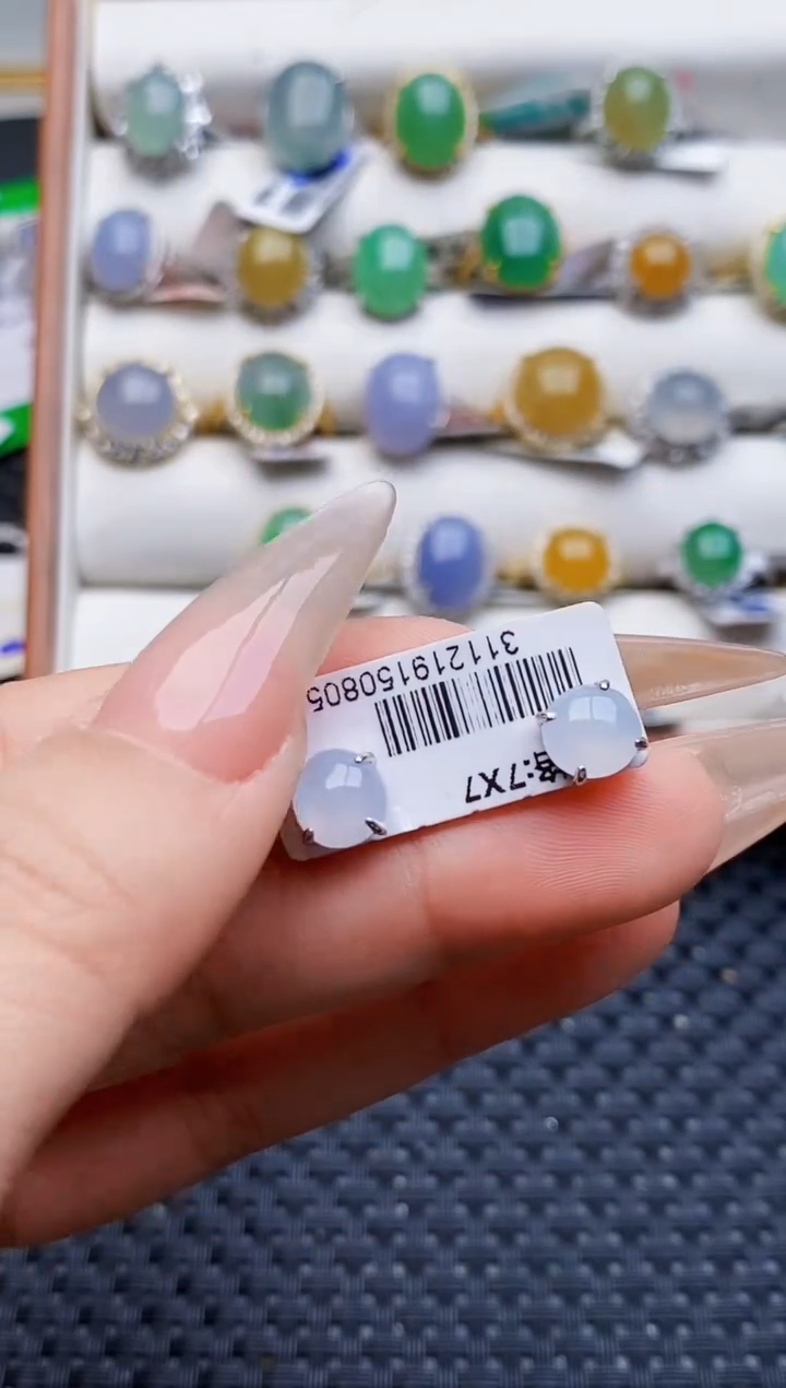 银S925镶嵌戒指翡翠3233