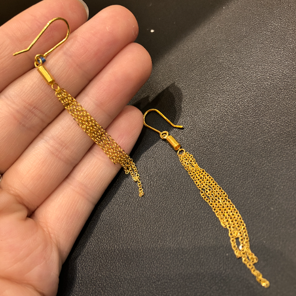 （1号货）放心黄金店 足金999耳环2.70克【货号65】