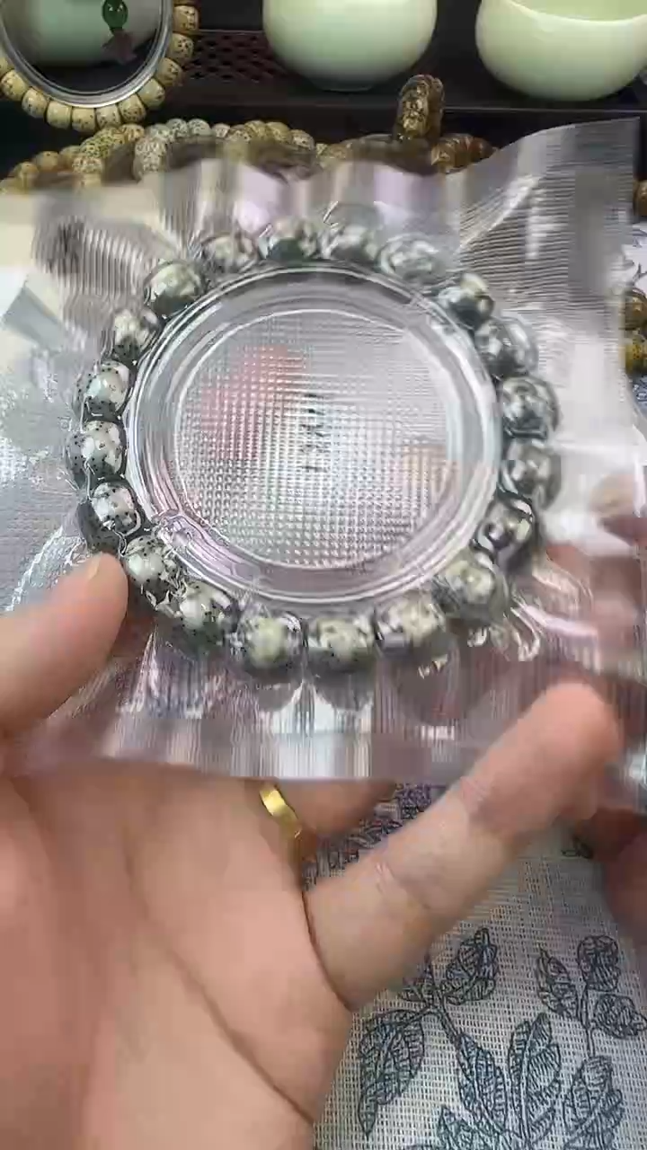 手串星月菩提21石玉料糯冰单圈12×11高透精工福利