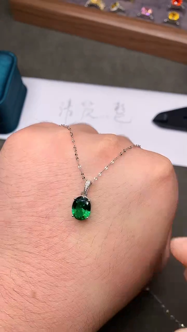 【闪购商品】碧玺颈饰银S925镶嵌.........