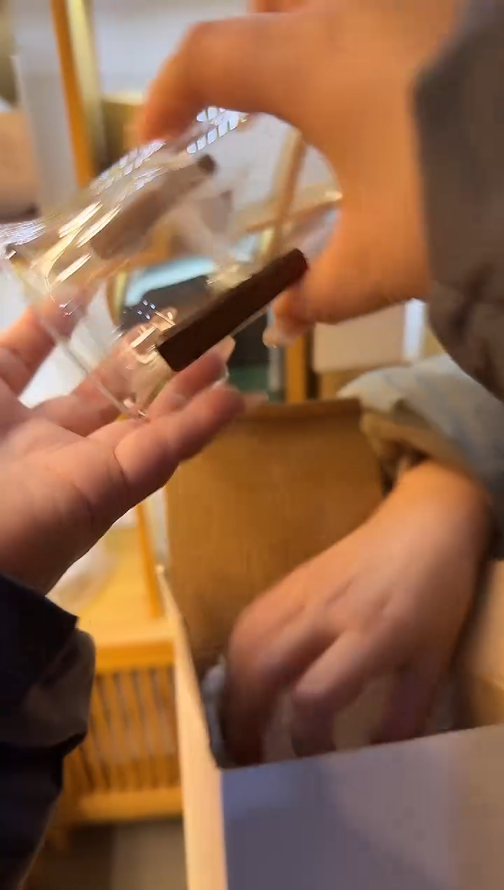 手绘木简公道杯套组