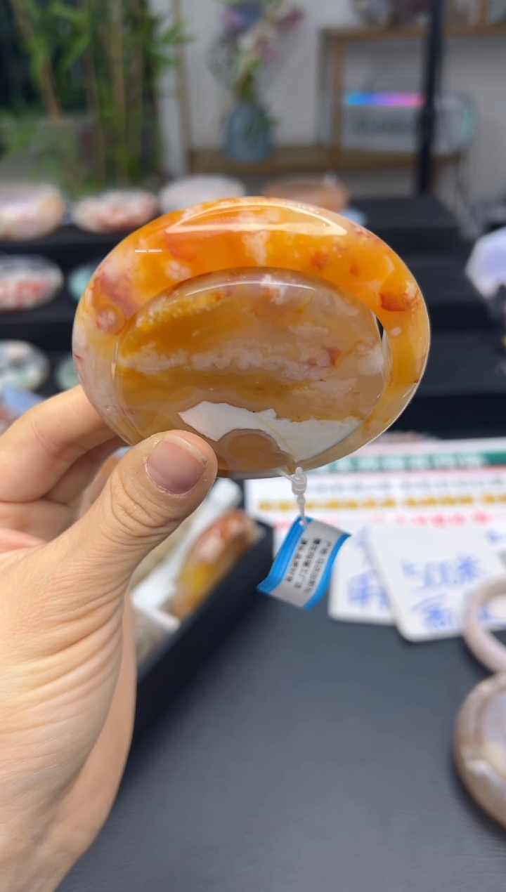 【闪购商品】石英质玉手镯未镶嵌A1377(57圈赠送镯心)