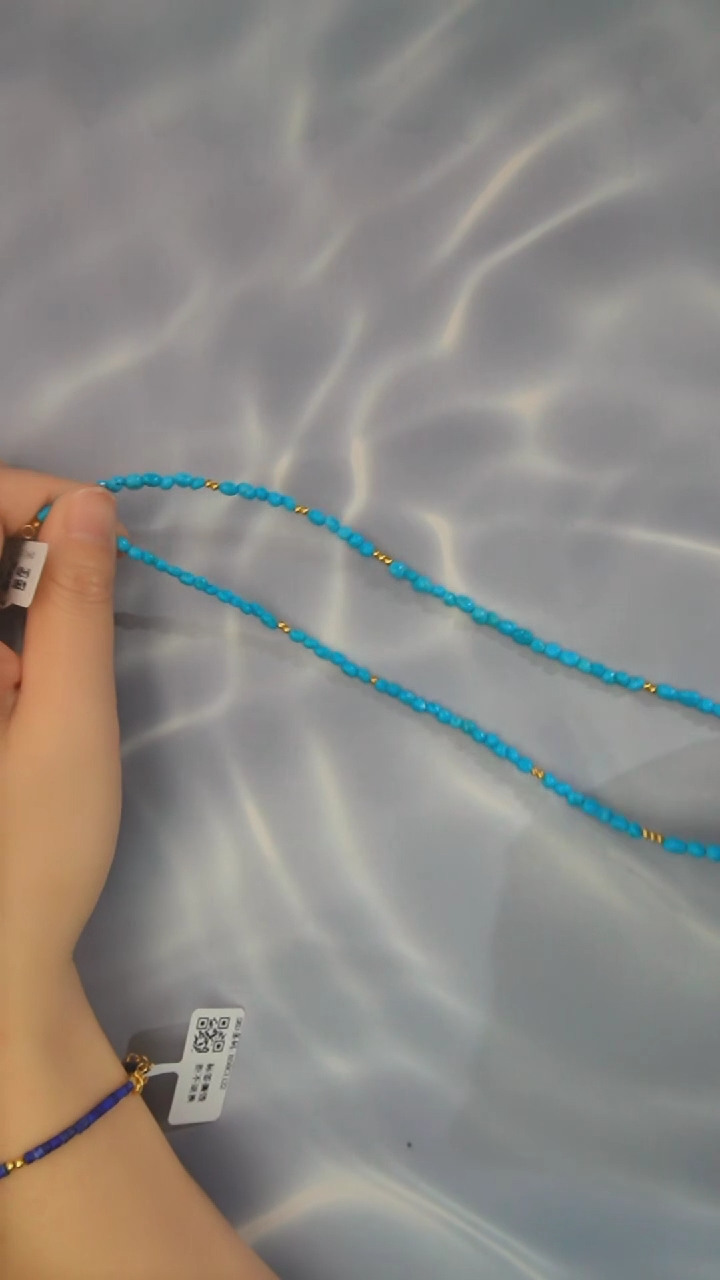 【闪购商品】绿松石项链银S925镶嵌发货一件