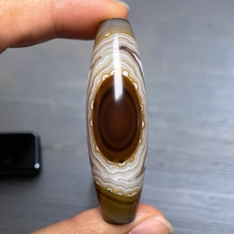 精品天然缠丝玛瑙天圆地方锁骨链吊坠