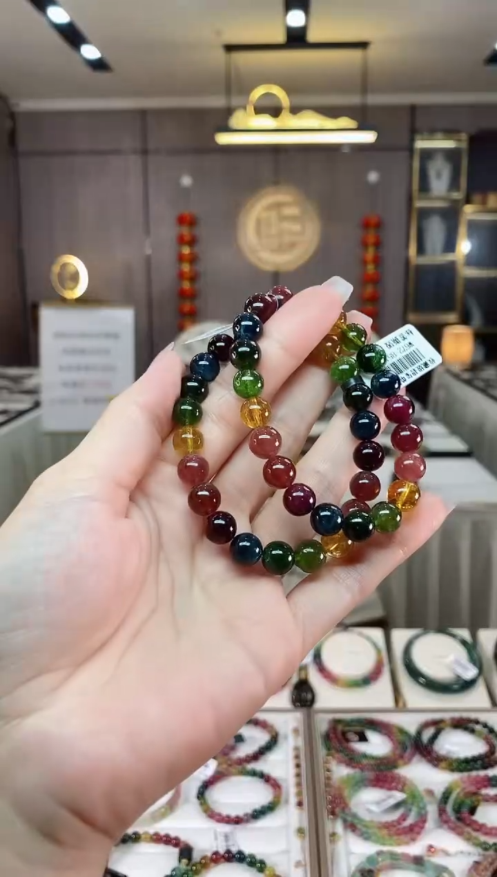 【闪购商品】碧玺单圈手串8mm+未镶嵌（多样性发一条）hon