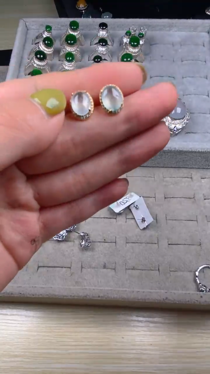 【闪购商品】翡翠耳饰未镶嵌多样性发其一