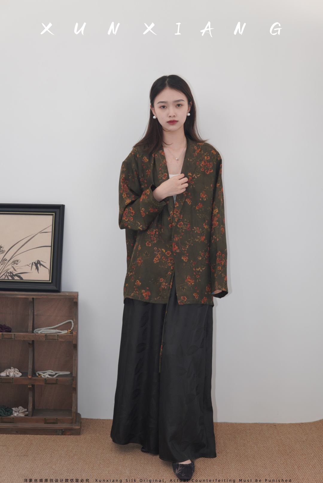 浔象丝绸『茉莉』新中式桑蚕丝西装