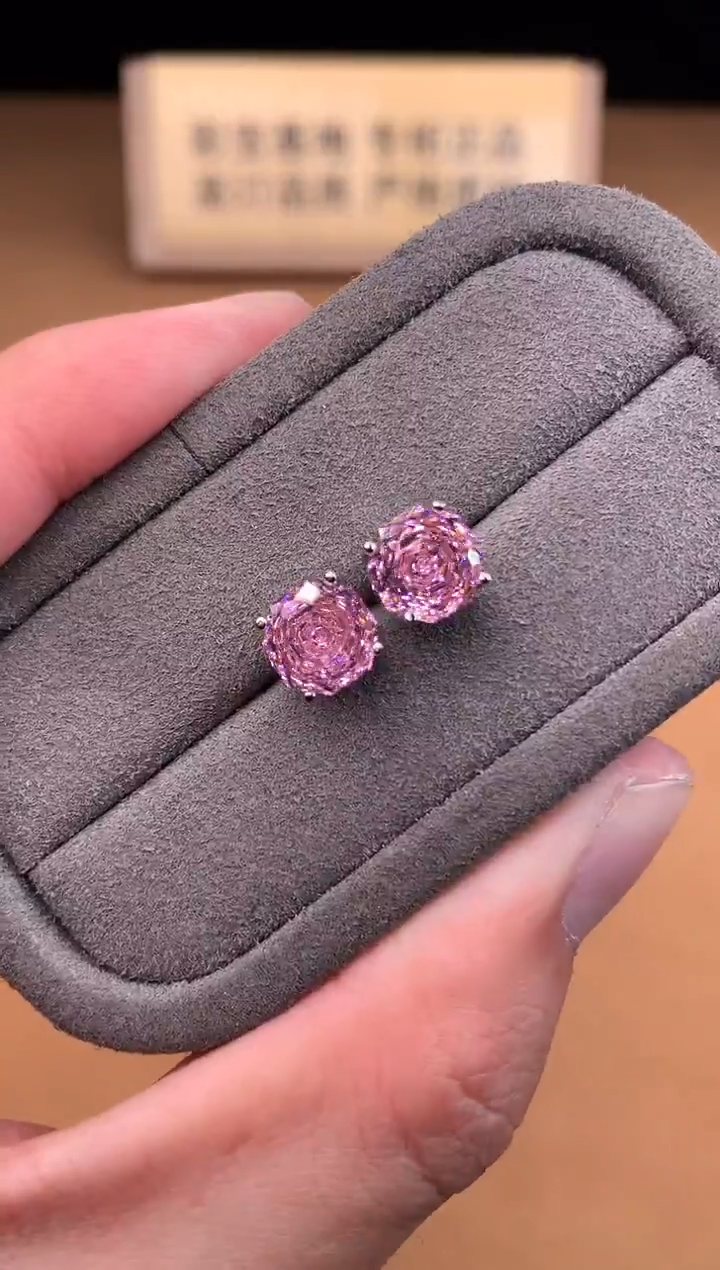 银S925镶嵌耳饰碧玺3333