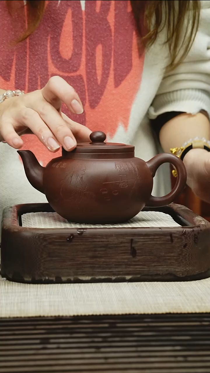 茶壶紫砂400CC  