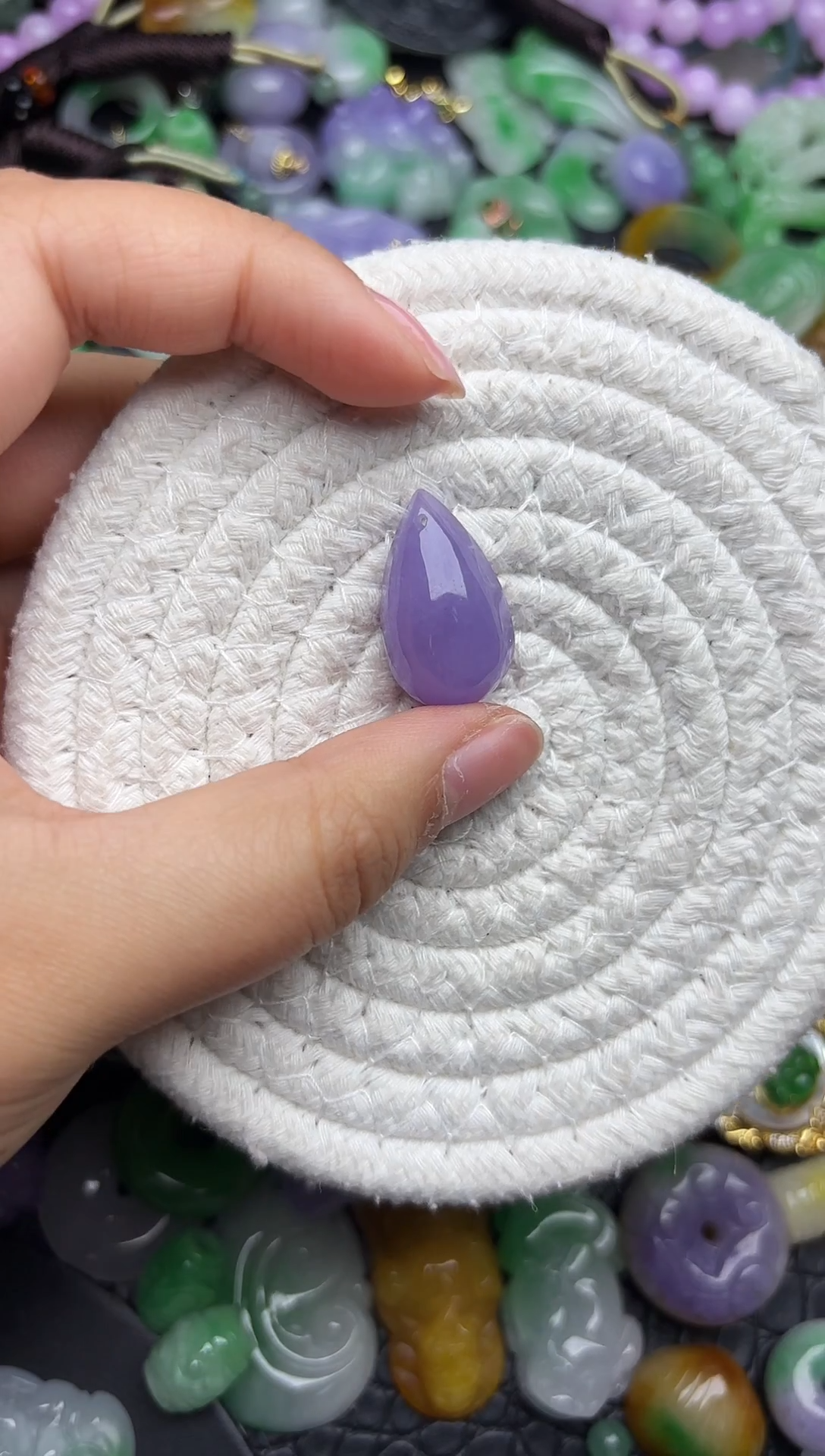 颈饰未镶嵌翡翠缅甸翡翠吊坠