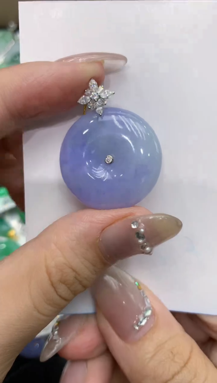 【闪购商品】翡翠颈饰18K金镶嵌222222222