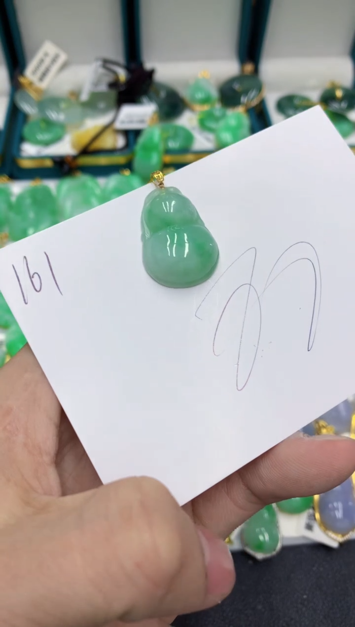 【闪购商品】翡翠颈饰18K金镶嵌号链接11111