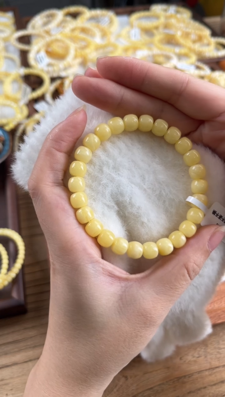 【闪购商品】蜜蜡裸石未镶嵌蜜蜡手串8.5没品控