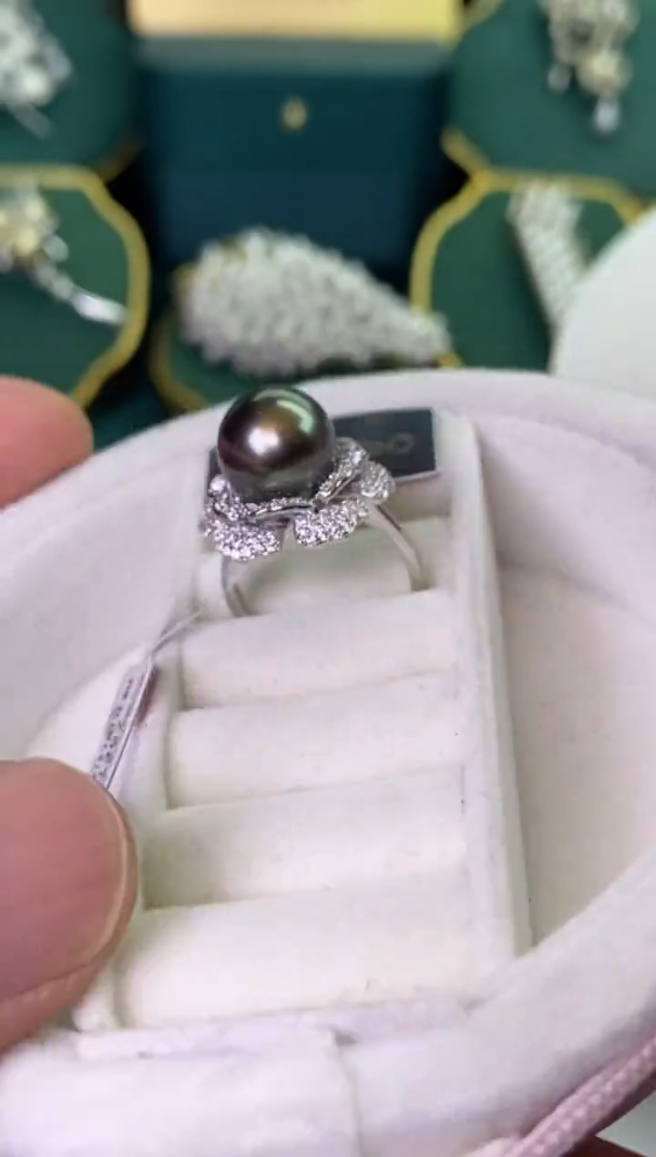 【闪购商品】海水珍珠戒指银S925镶嵌1
