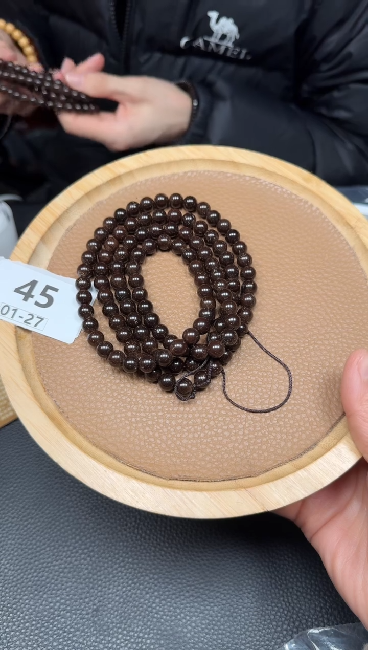 【闪购商品】椰蒂手串8mm左右椰蒂圆珠多圈一条